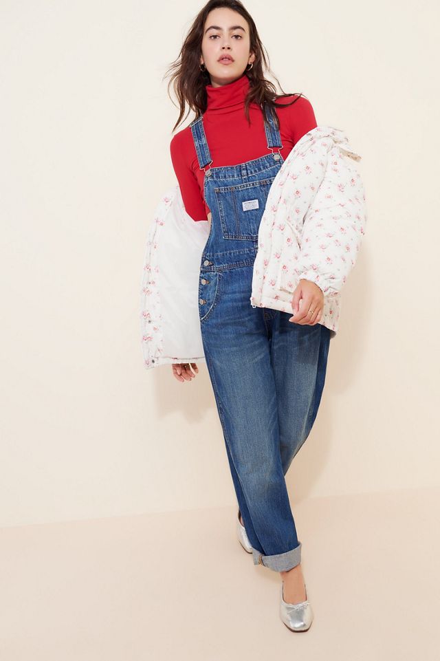 Flat White Floral Hooded Puffer Jacket #4