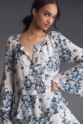 floral cocktail dress mini Short Ruffled Pink Floral Casual Summer Dress Pink Floral / XSmall