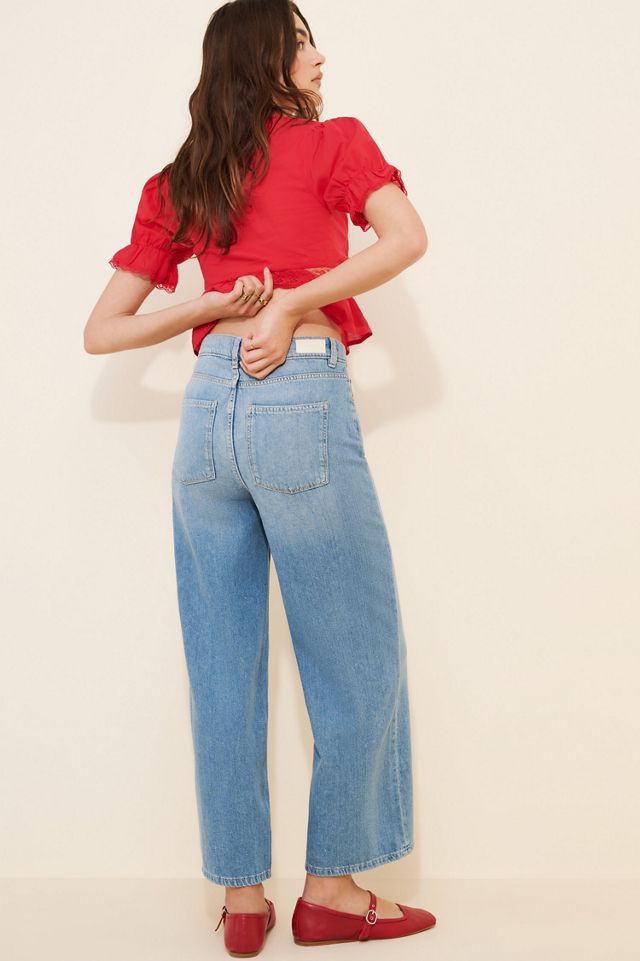 DL1961 Hepburn Wide-Leg High-Rise Ankle Jeans #1