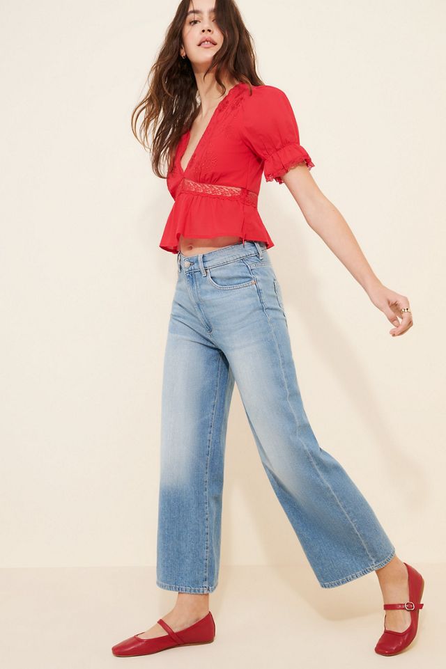 DL1961 Hepburn Wide-Leg High-Rise Ankle Jeans #4