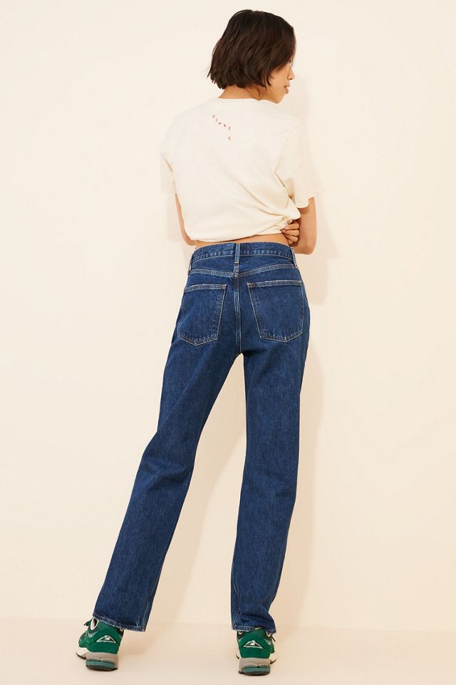 AGOLDE Fran Low Slung Straight Cuffed Jeans #4