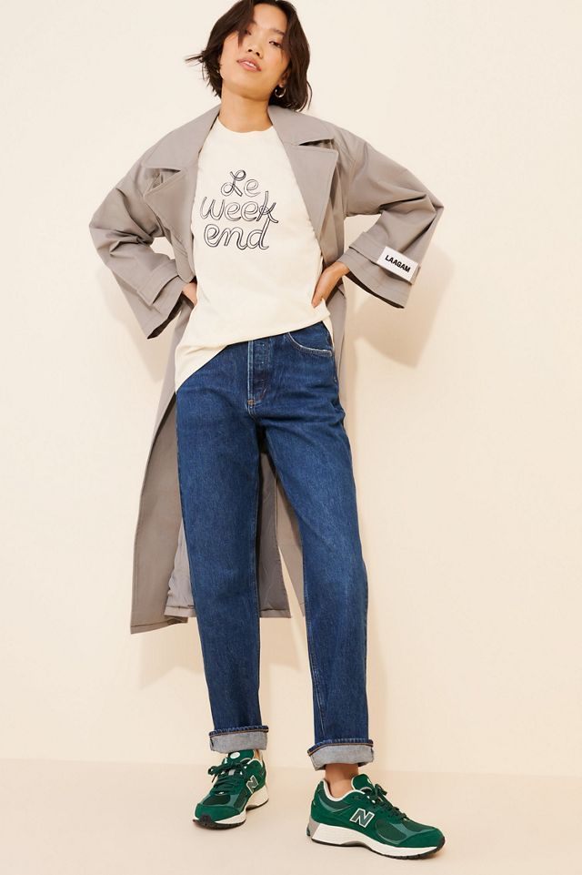 AGOLDE Fran Low Slung Straight Cuffed Jeans #1