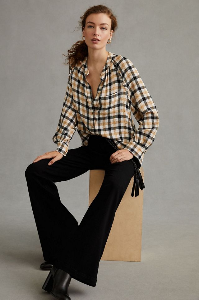 Pilcro Plaid Ruffled Buttondown #4