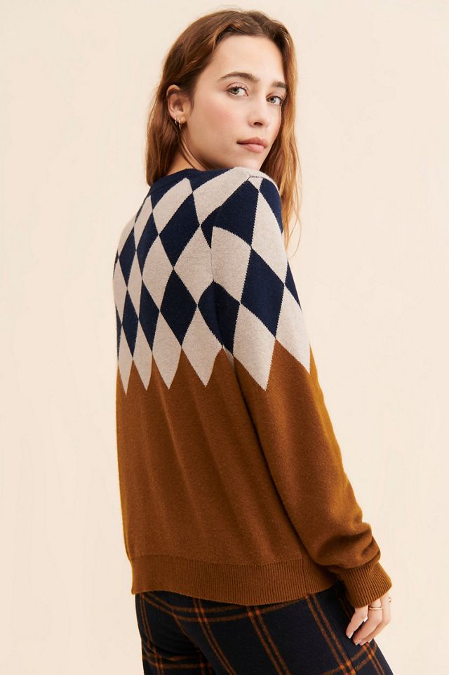Kule Bryce Argyle Cashmere Sweater #1