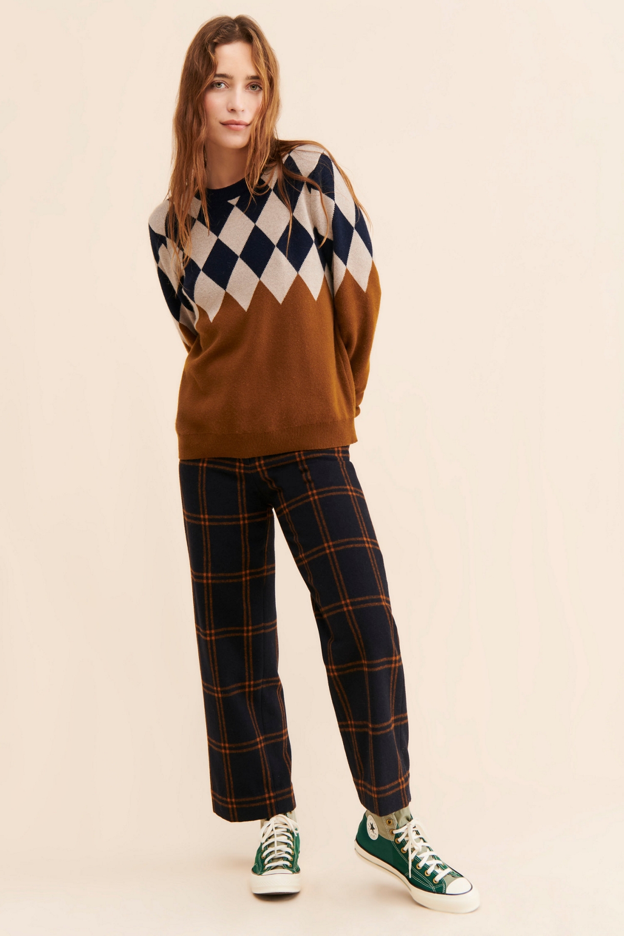 Kule Bryce Argyle Cashmere Sweater