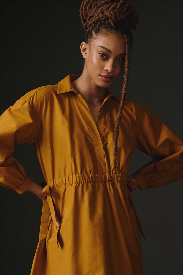 Maeve Cinched Shirt Dress #3