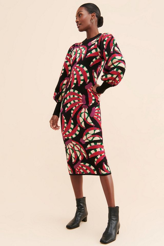 line & dot dorothy sweater dress ABBEY SWEATER DRESS