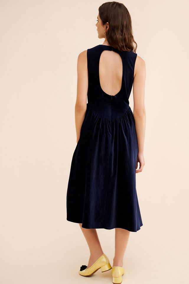 Find Me Now Velvet Sleeveless Midi Dress #1