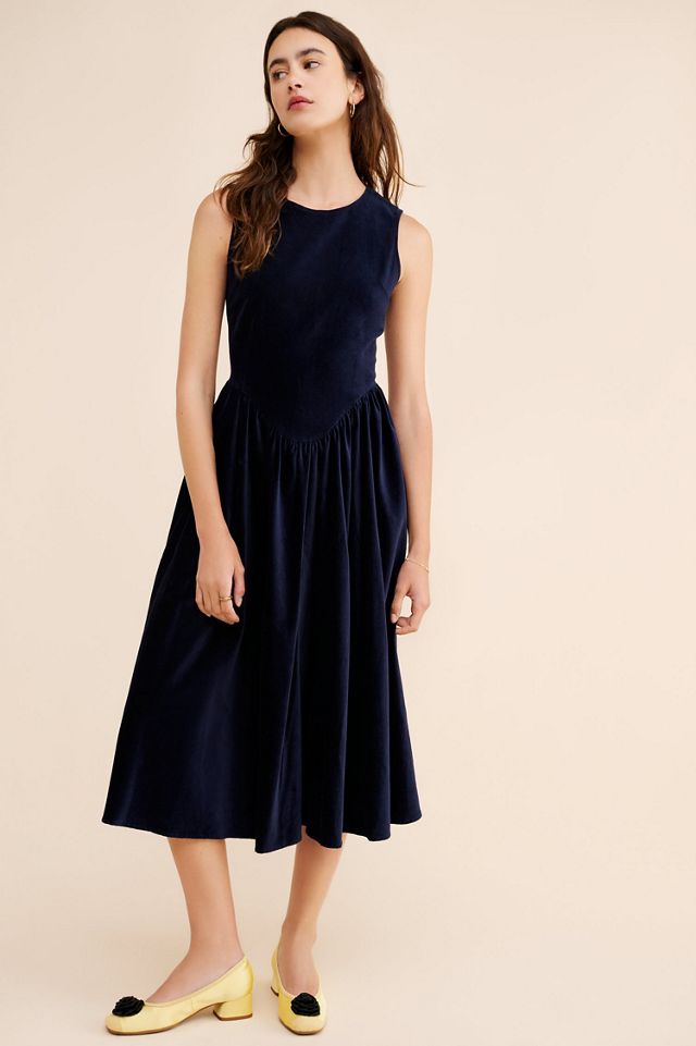 Find Me Now Velvet Sleeveless Midi Dress #2