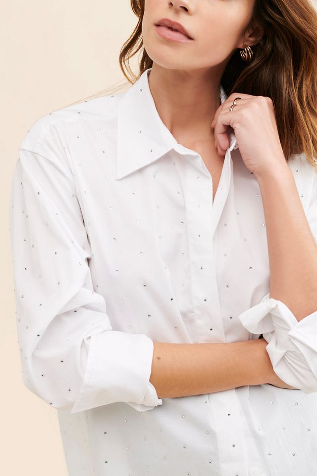 Good American Embellished Good Shirt #1