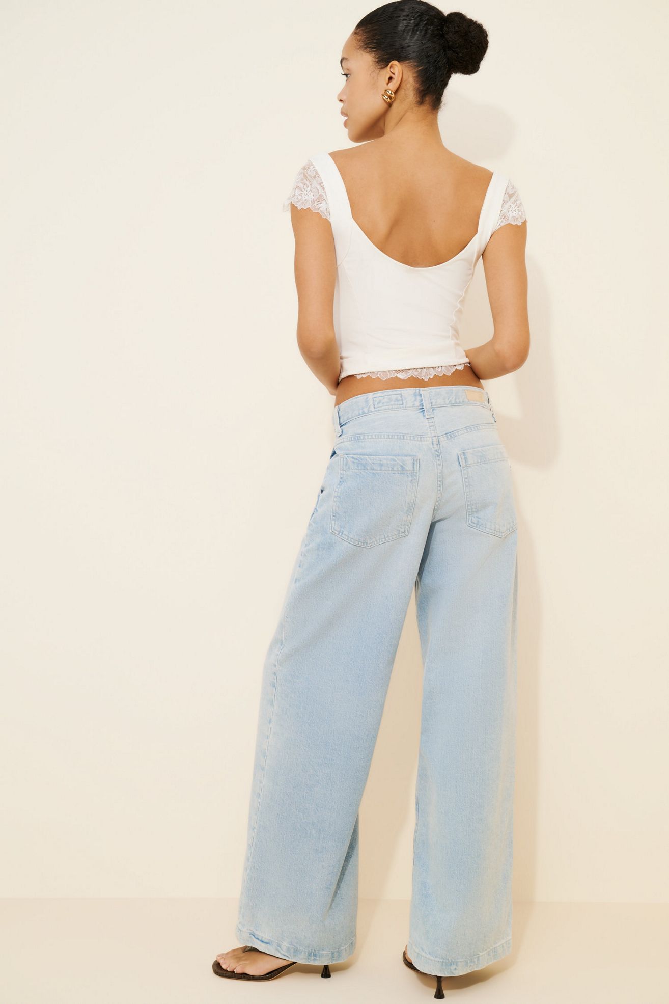 AG Jeans Stella High Waisted Wide Leg Jeans