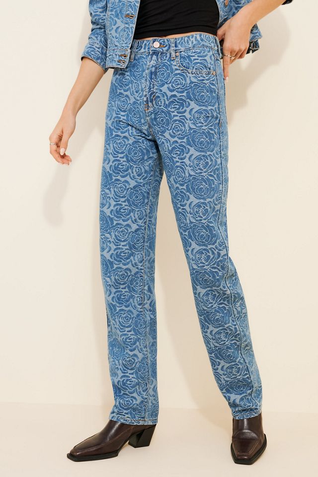 Habitual Jacquard Barrel Leg Jeans #4