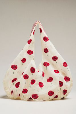 Bolso Tote de Malla con Bordado Circular