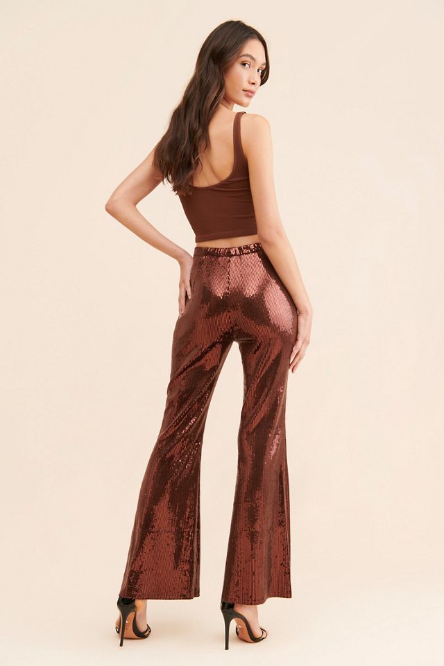 Flat White Disco Sequin Trousers #2