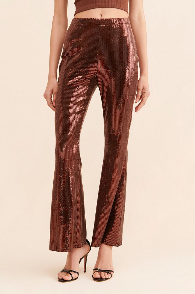 Flat White Disco Sequin Trousers #3