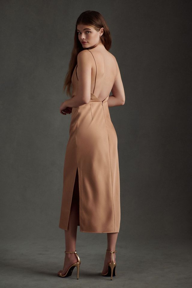 BHLDN August Satin Charmeuse Midi Dress #1