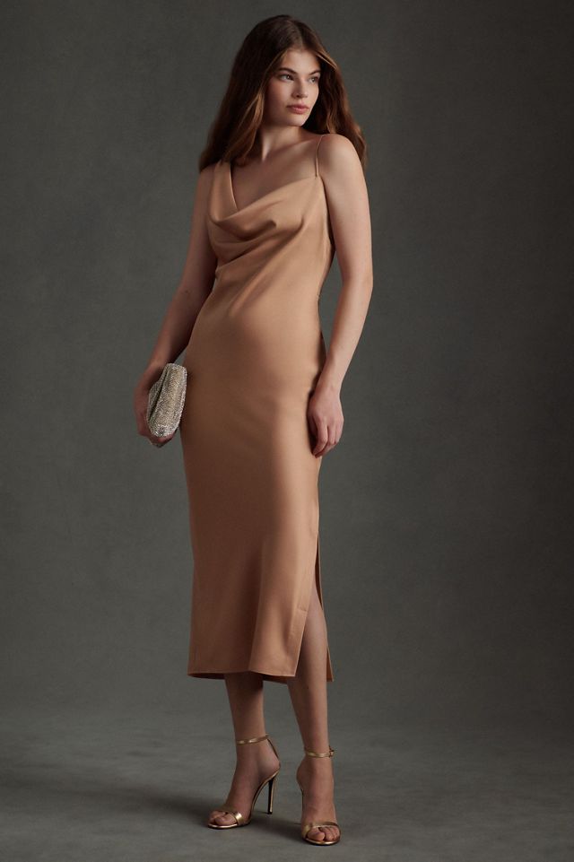 BHLDN August Satin Charmeuse Midi Dress #3