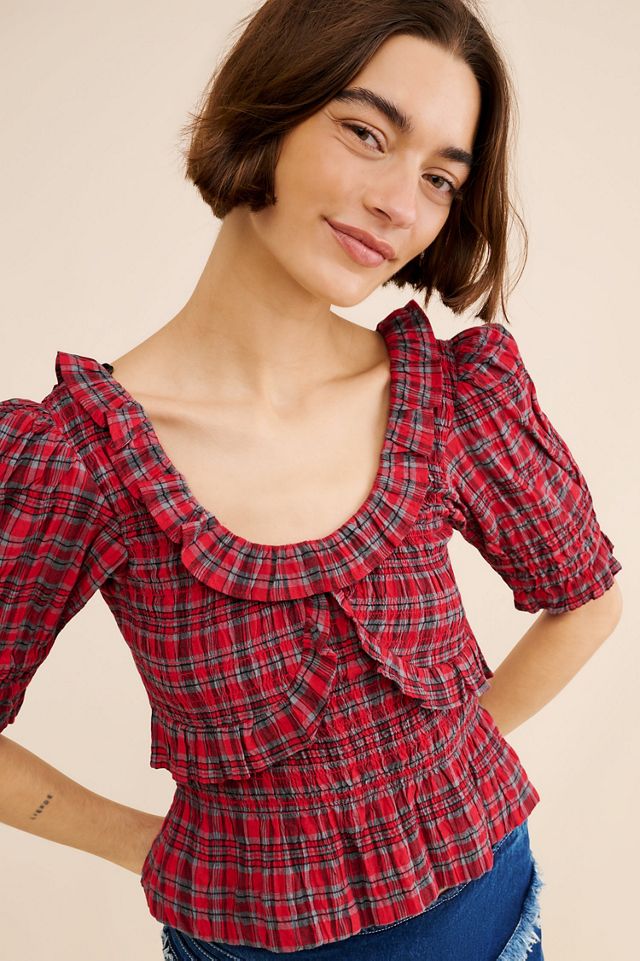 Damson Madder Meghan Puff Sleeve Blouse #1