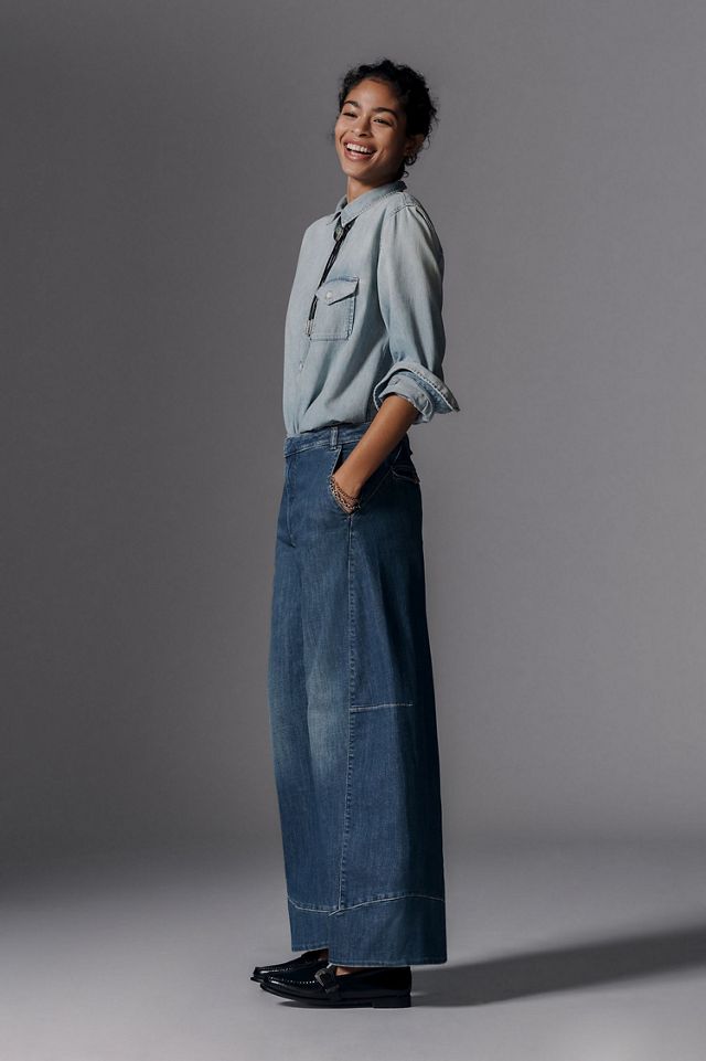 Pilcro Full Curve High-Rise Barrel Jeans #1