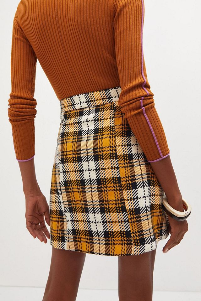 Maeve Plaid Mini Skirt #3