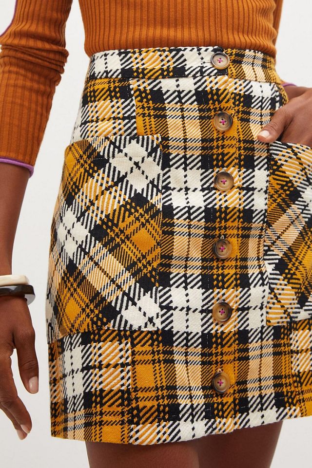 Maeve Plaid Mini Skirt #1
