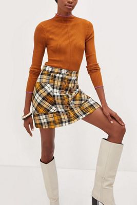 Maeve Plaid Mini Skirt
