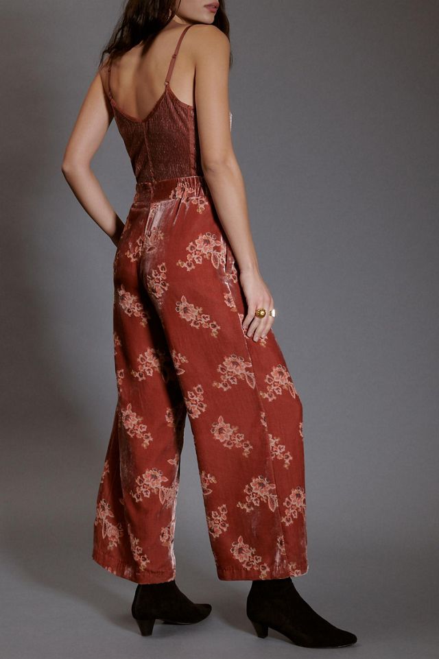 Hutch Floral Velvet Pants #1
