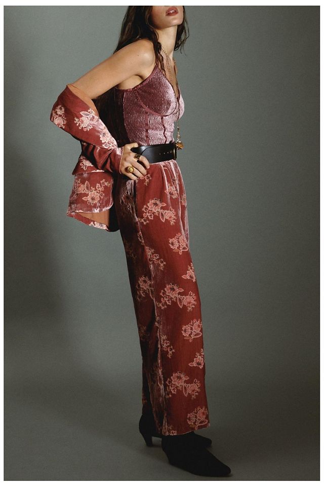 Hutch Floral Velvet Pants #3