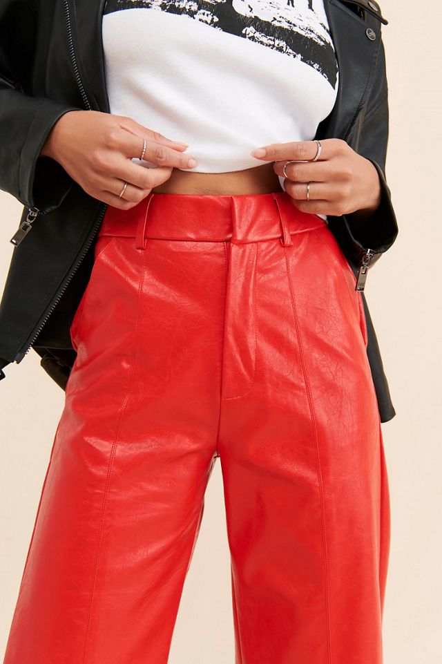 Line + Dot Lyla Vegan Leather Pants | Anthropologie