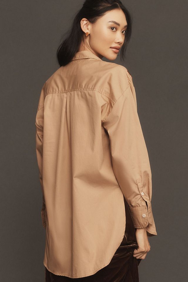 Maeve The Bennet Buttondown Shirt: Sequin Leopard Edition #1