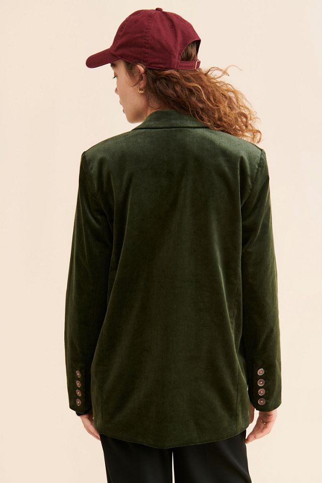 Maeve Corduroy Double-Breasted Blazer #4