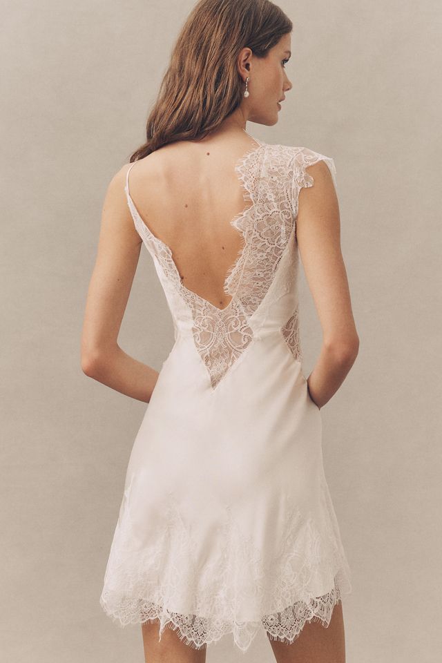 three quarter sleeve lace dress 3/4 Sleeves Knee Length Lace Mother Of The Bride Dress, Ivory main image 1