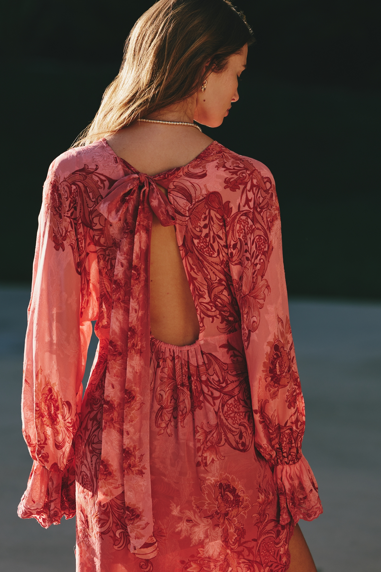 Hemant & Nandita Printed Long-Sleeve Kaftan