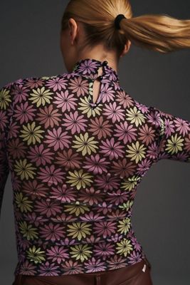 Another Girl High Neck Mesh Top