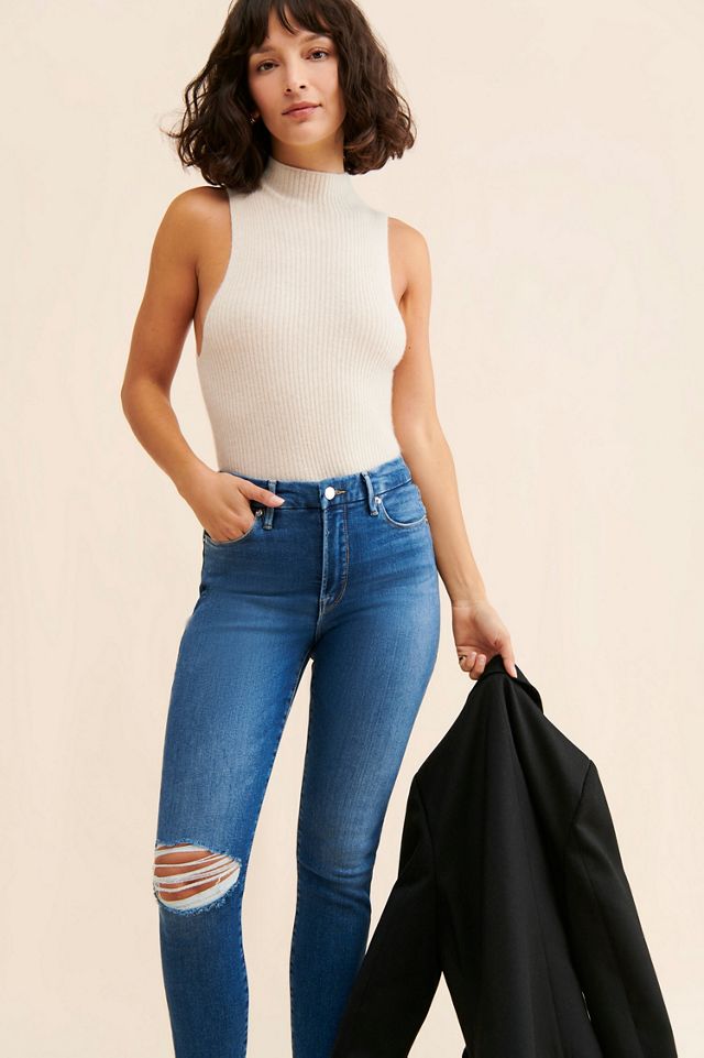 Good American Good Legs Crop Skinny Jeans #3