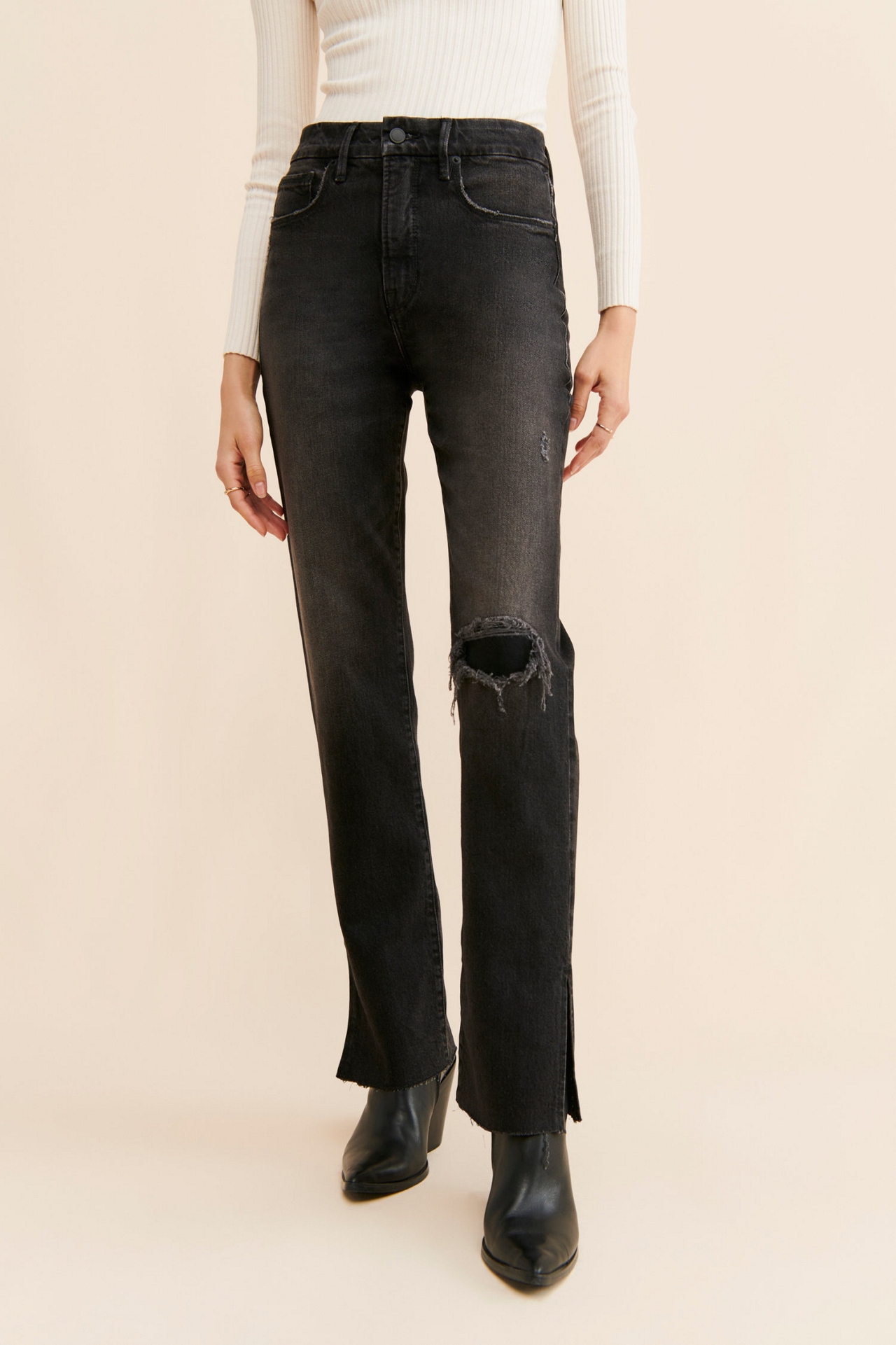 Good American Boy Distressed Jeans