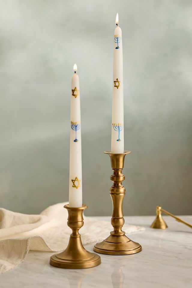 Hanukkah Taper Candles, Set of 2