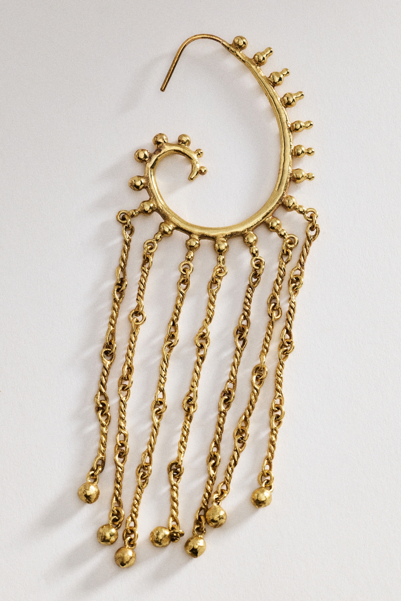 ALÉMAIS Le Jardin Paisley Chain Hoop Earrings