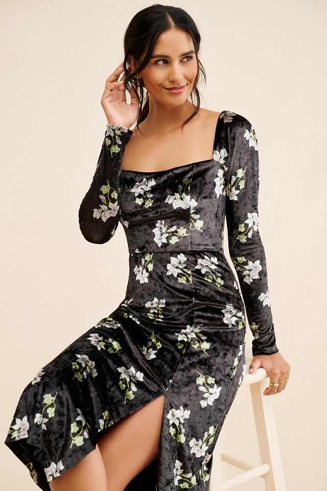 Hutch Velvet Midi Dress #4