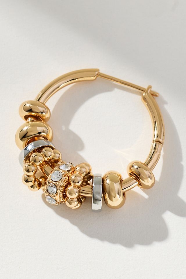 Mixed Metal Multi Hoop Earrings #1