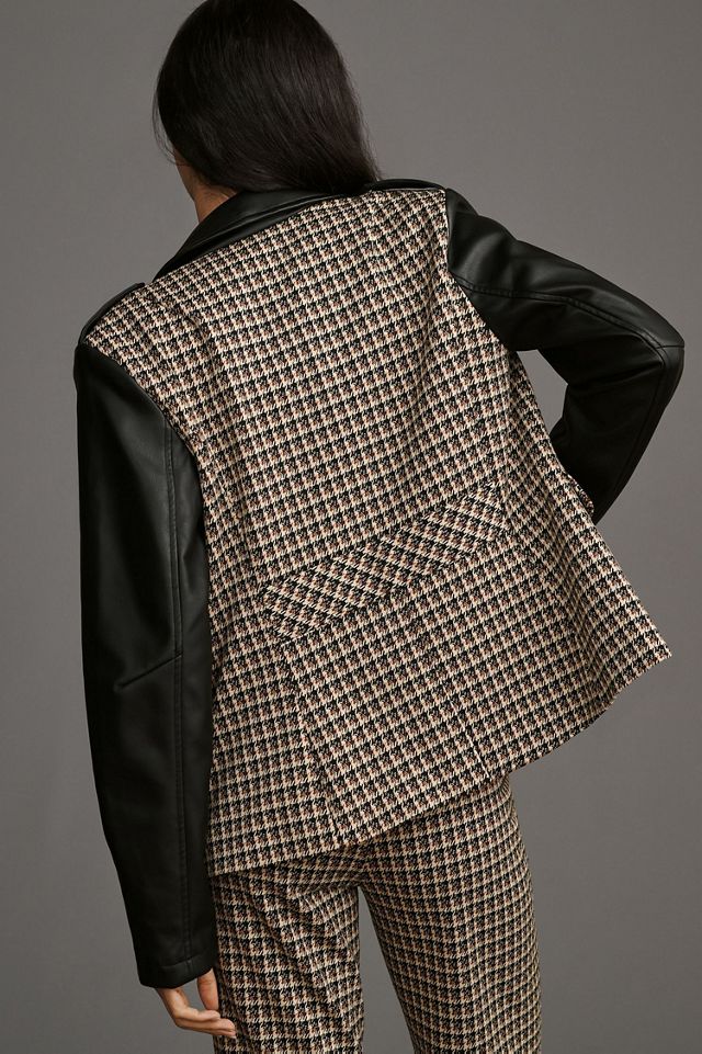 Menswear Fabric Mix Blazer #2