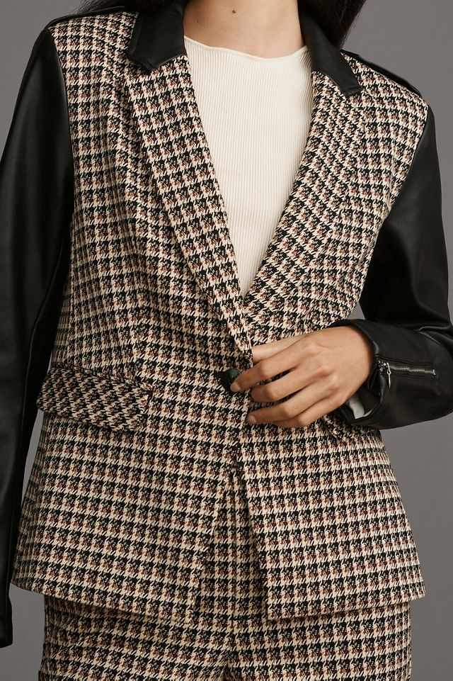 Menswear Fabric Mix Blazer #4