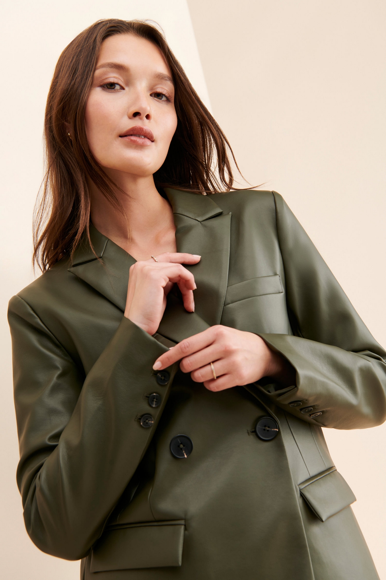 4th & Reckless Teresa Vegan Leather Blazer