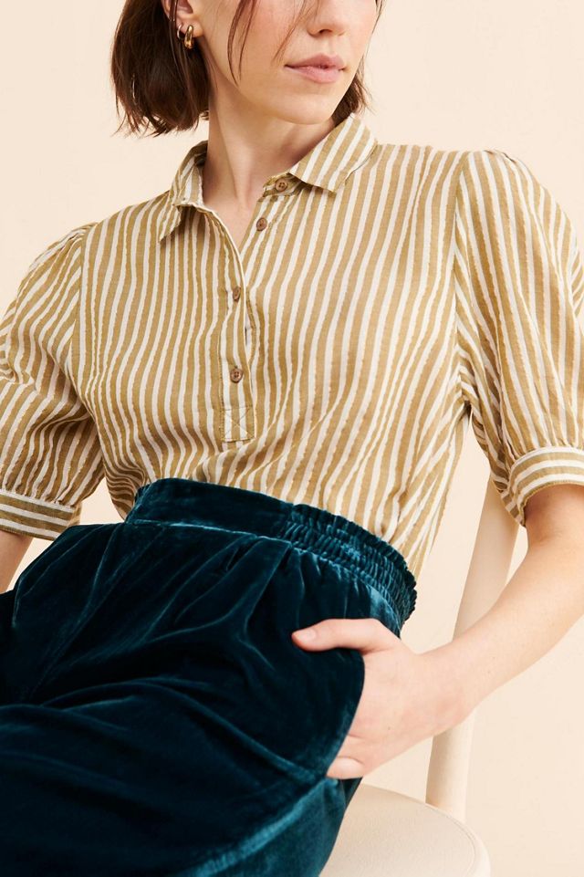 Adelyn Rae Velvet Trouser Pants #1