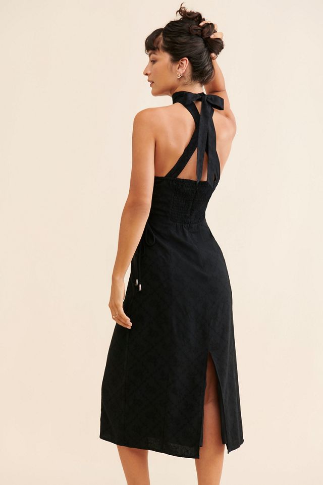 Lost + Wander High-Neck Lace-Up Midi Dress #3