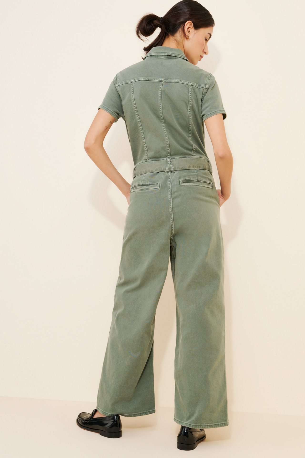 Good American Fit For Success Denim Jumpsuit