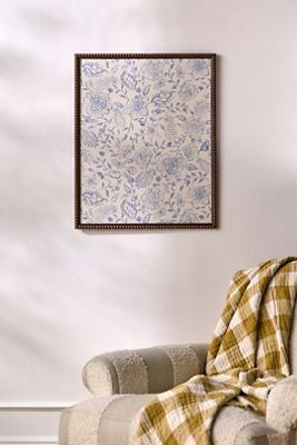 Watercolor Paisley Blue Wall Art