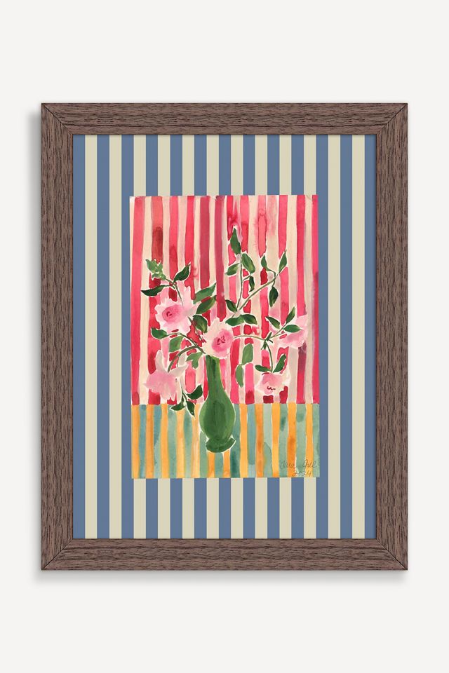 Striped Florals #1 Wall Art | AnthroHome