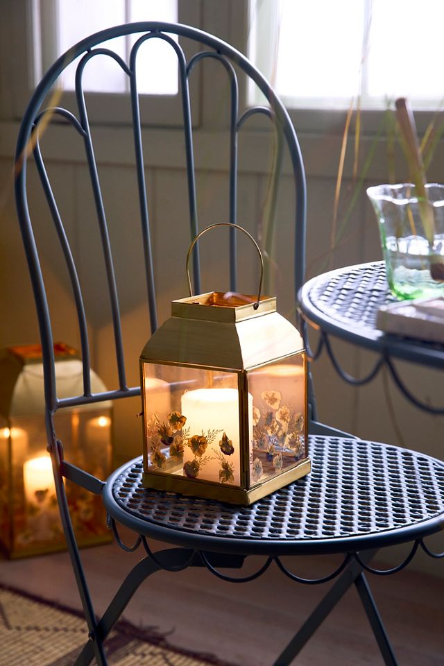 Pressed Floral Lantern, Yellow #3