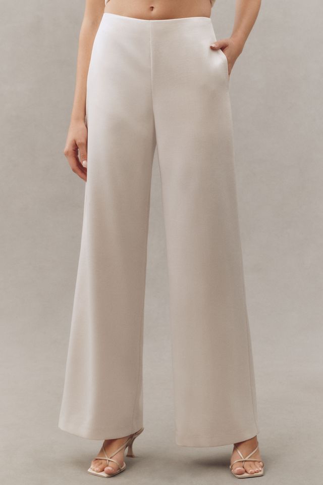 Endless Rose Satin Wide-Leg Pants #1